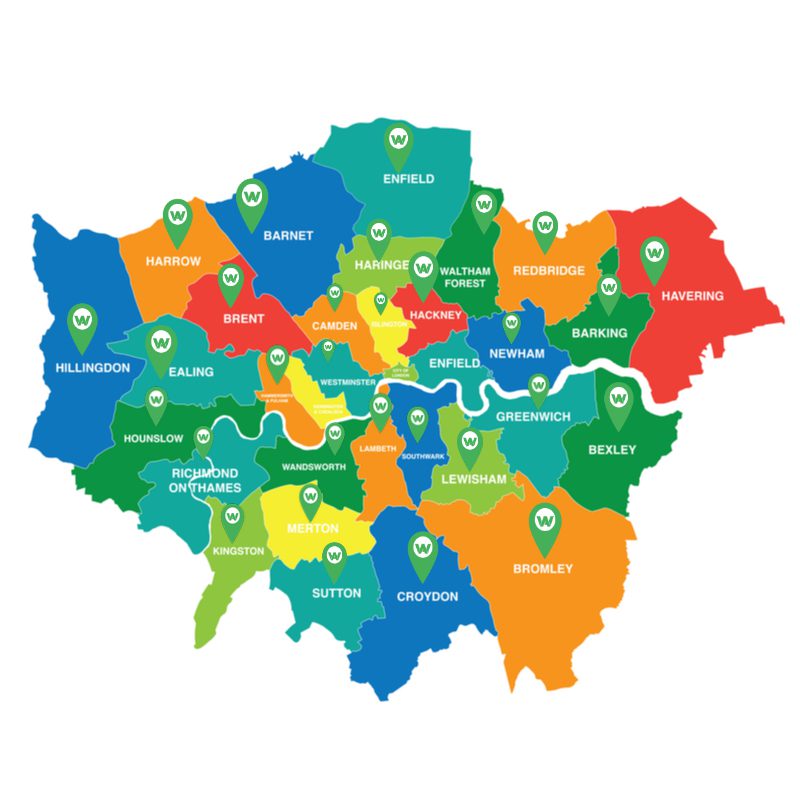 locations we serve in London